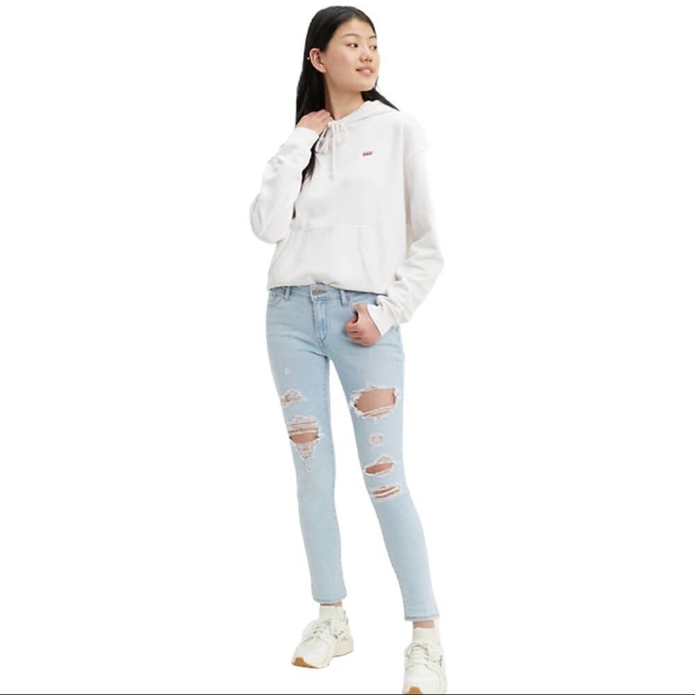 Levi's Women's 711 Distressed Skinny Jeans Slim Fit